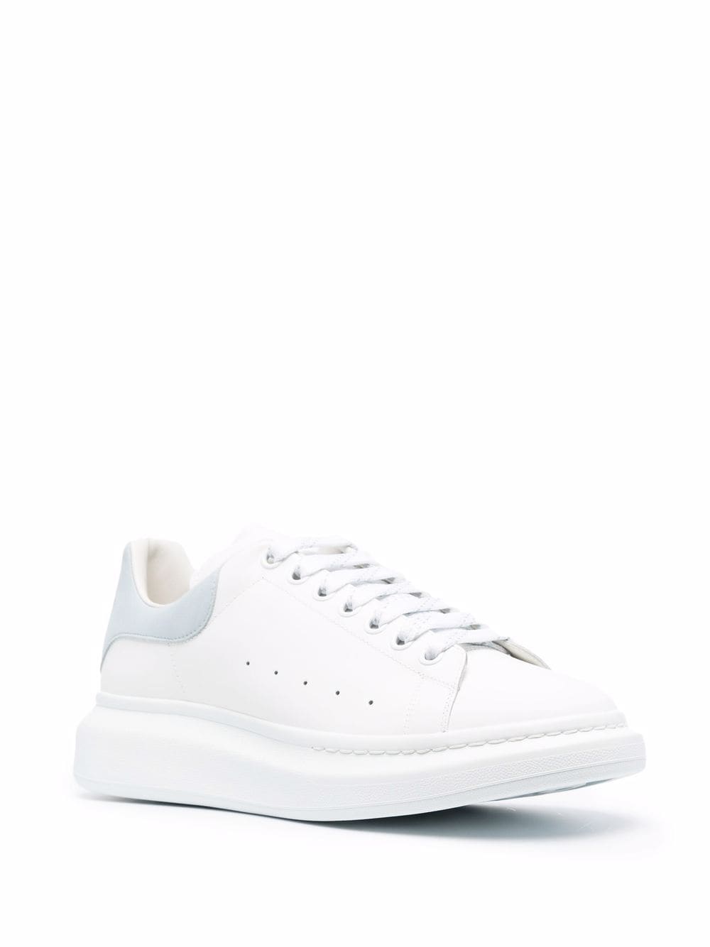 ALEXANDER MCQUEEN Oversized Sneakers White/Ice Berg - MAISONDEFASHION.COM