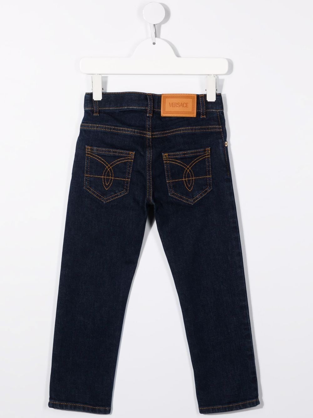 VERSACE KIDS Logo Jeans - MAISONDEFASHION.COM