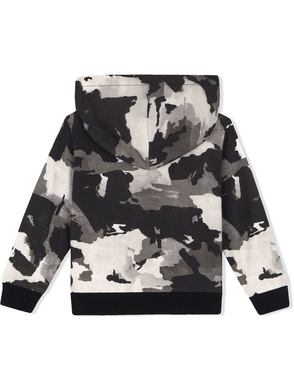 DOLCE & GABBANA KIDS Camouflage-print hoodie Black - MAISONDEFASHION.COM