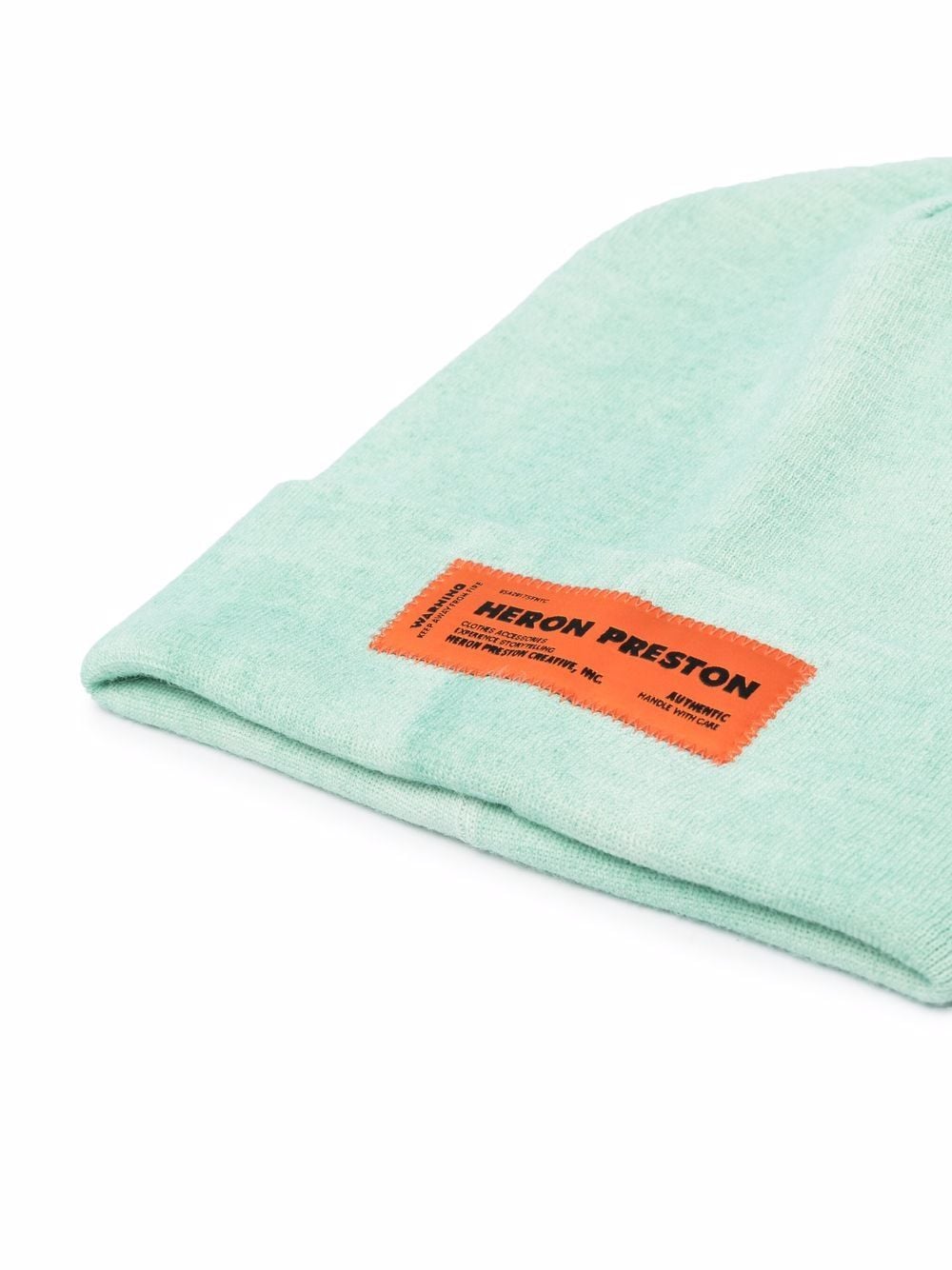 HERON PRESTON Logo Beanie Green - MAISONDEFASHION.COM