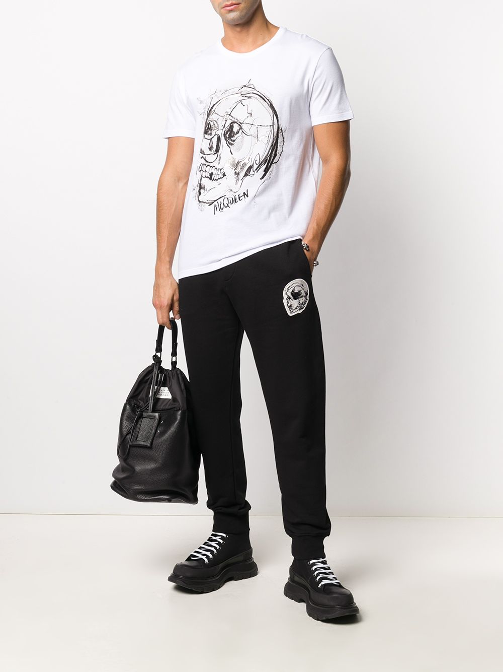 Alexander McQueen Skull Print T-Shirt - Maison De Fashion 