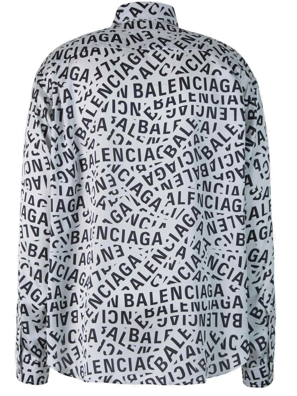 BALENCIAGA Logo Tape Shirt White/Black - MAISONDEFASHION.COM