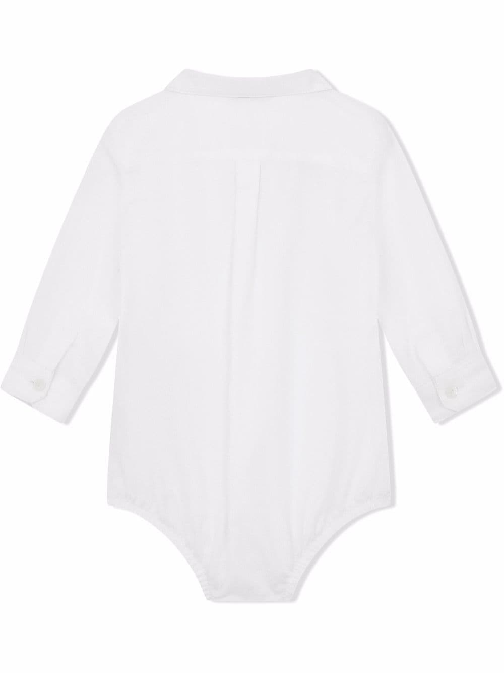 DOLCE & GABBANA BABY Double Breasted Logo Baby Grow White - MAISONDEFASHION.COM