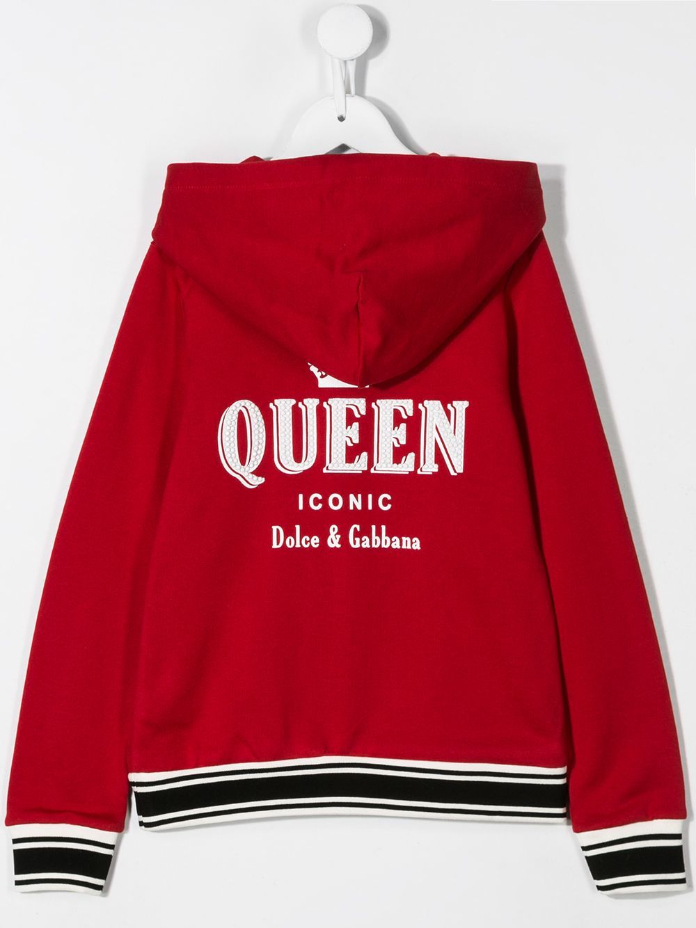 DOLCE & GABBANA KIDS Queen bomber jacket Red - MAISONDEFASHION.COM