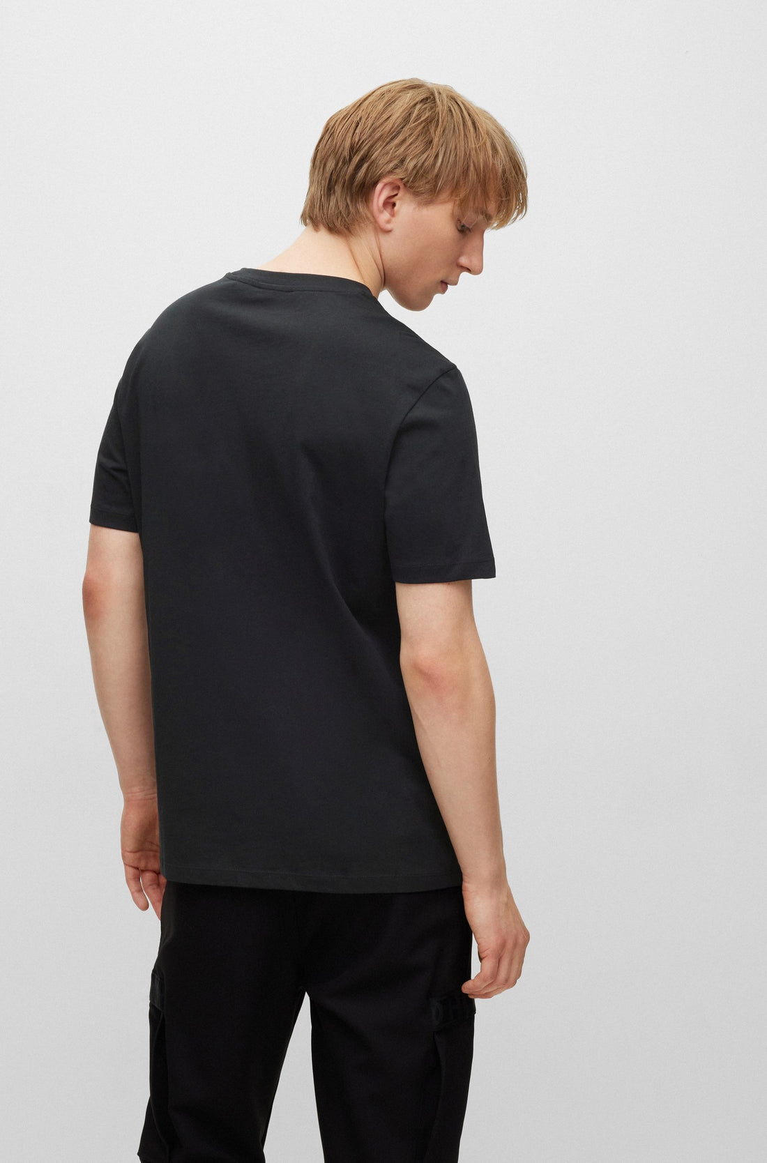 HUGO Dound Regular Fit T-shirt Black - MAISONDEFASHION.COM