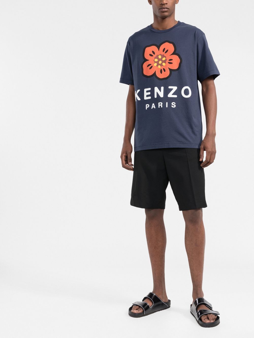 KENZO Boke Flower T-Shirt Navy - MAISONDEFASHION.COM