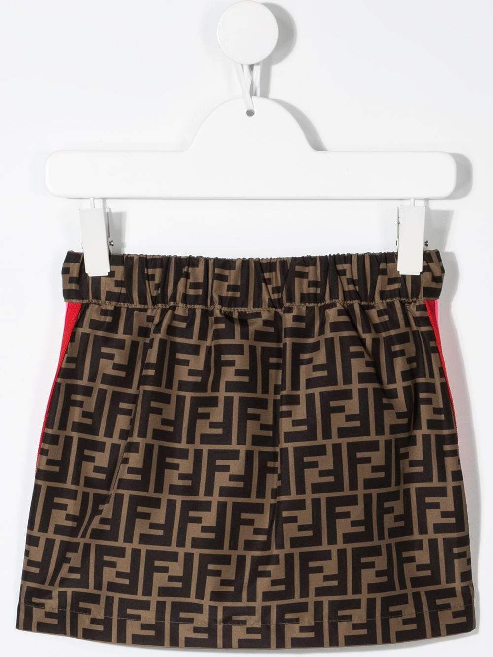 PRELOAD FENDI KIDS Zucca Print Skirt Brown - MAISONDEFASHION.COM
