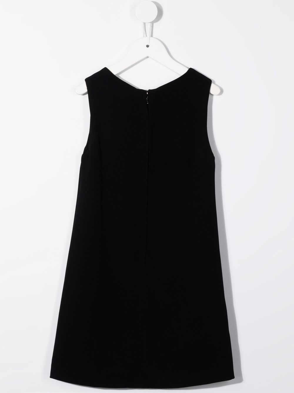 DOLCE & GABBANA KIDS Crystal Logo Midi Dress Black - MAISONDEFASHION.COM