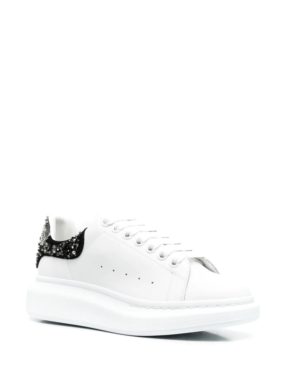 Alexander McQueen Emb Oversized Low Top Sneakers White - MAISONDEFASHION.COM