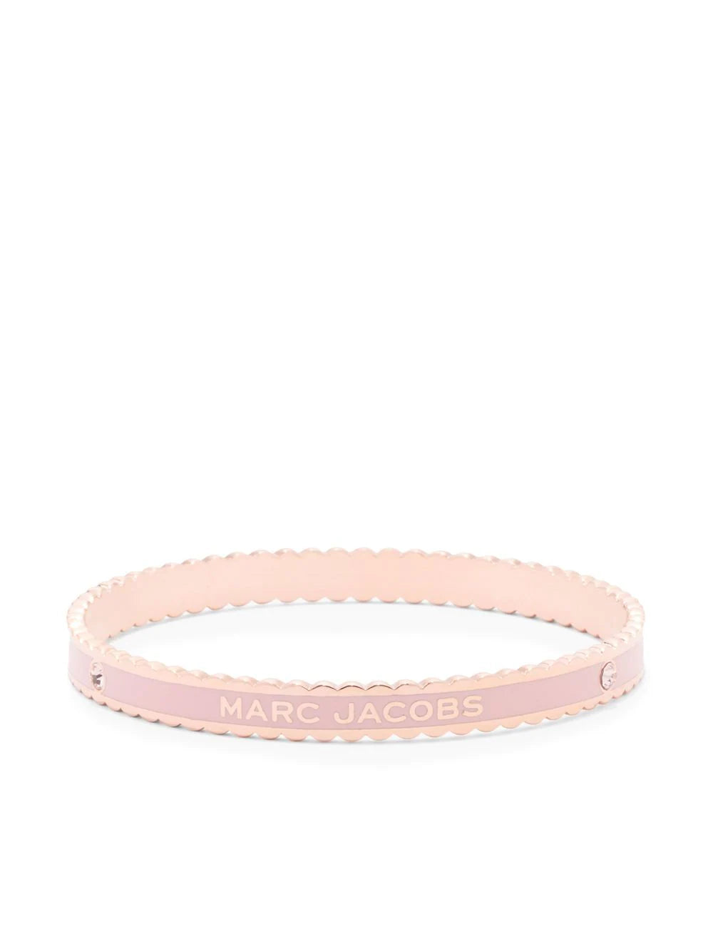 MARC JACOBS WOMEN The Medallion Scalloped Bangle Sand/Rose Gold - MAISONDEFASHION.COM