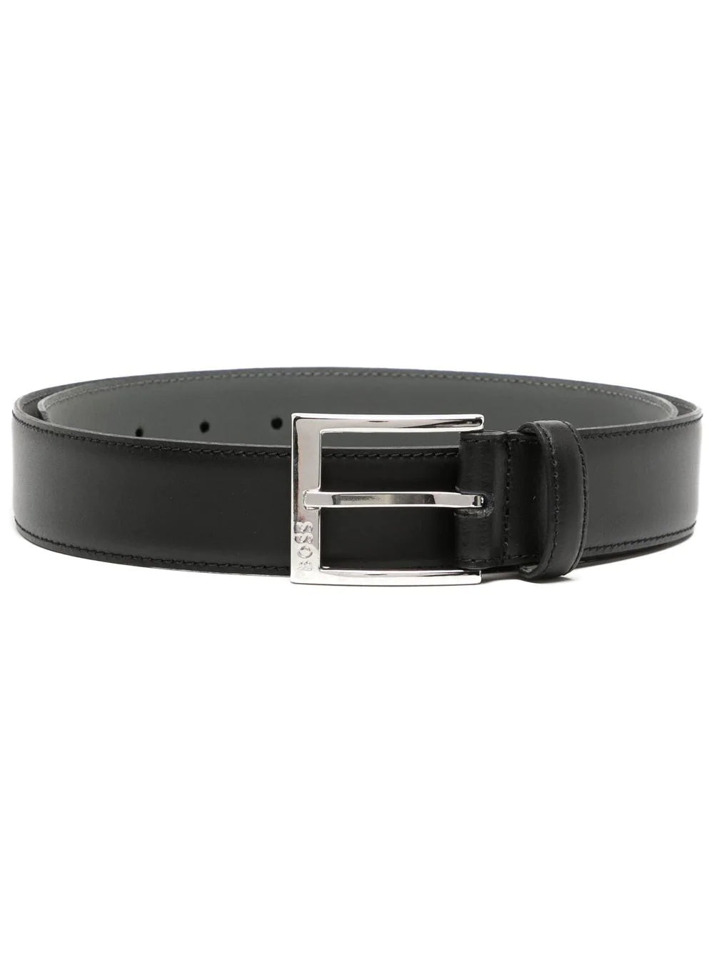 BOSS Leather Belt Black - MAISONDEFASHION.COM