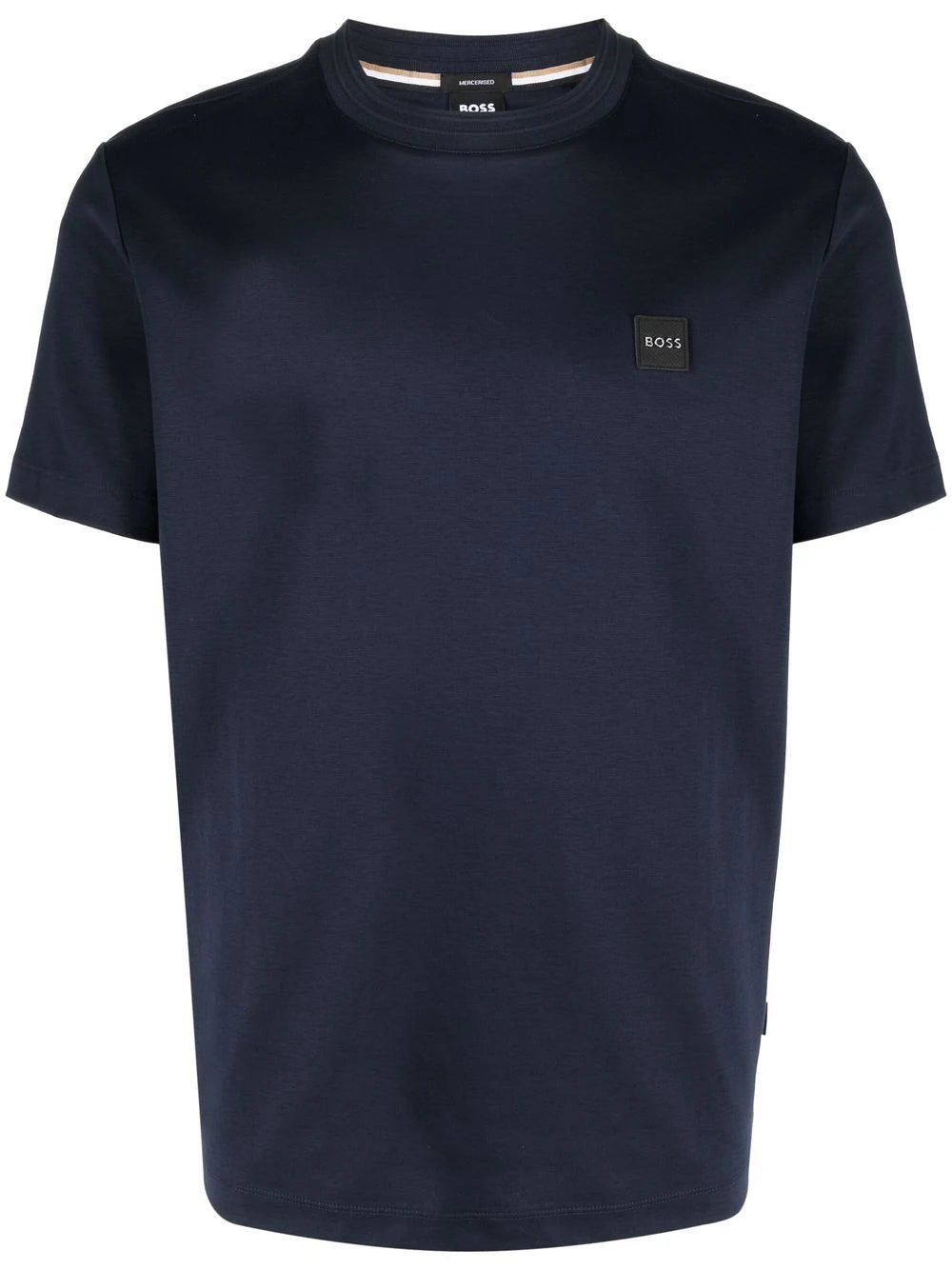 BOSS Logo-print T-shirt Dark Blue - MAISONDEFASHION.COM