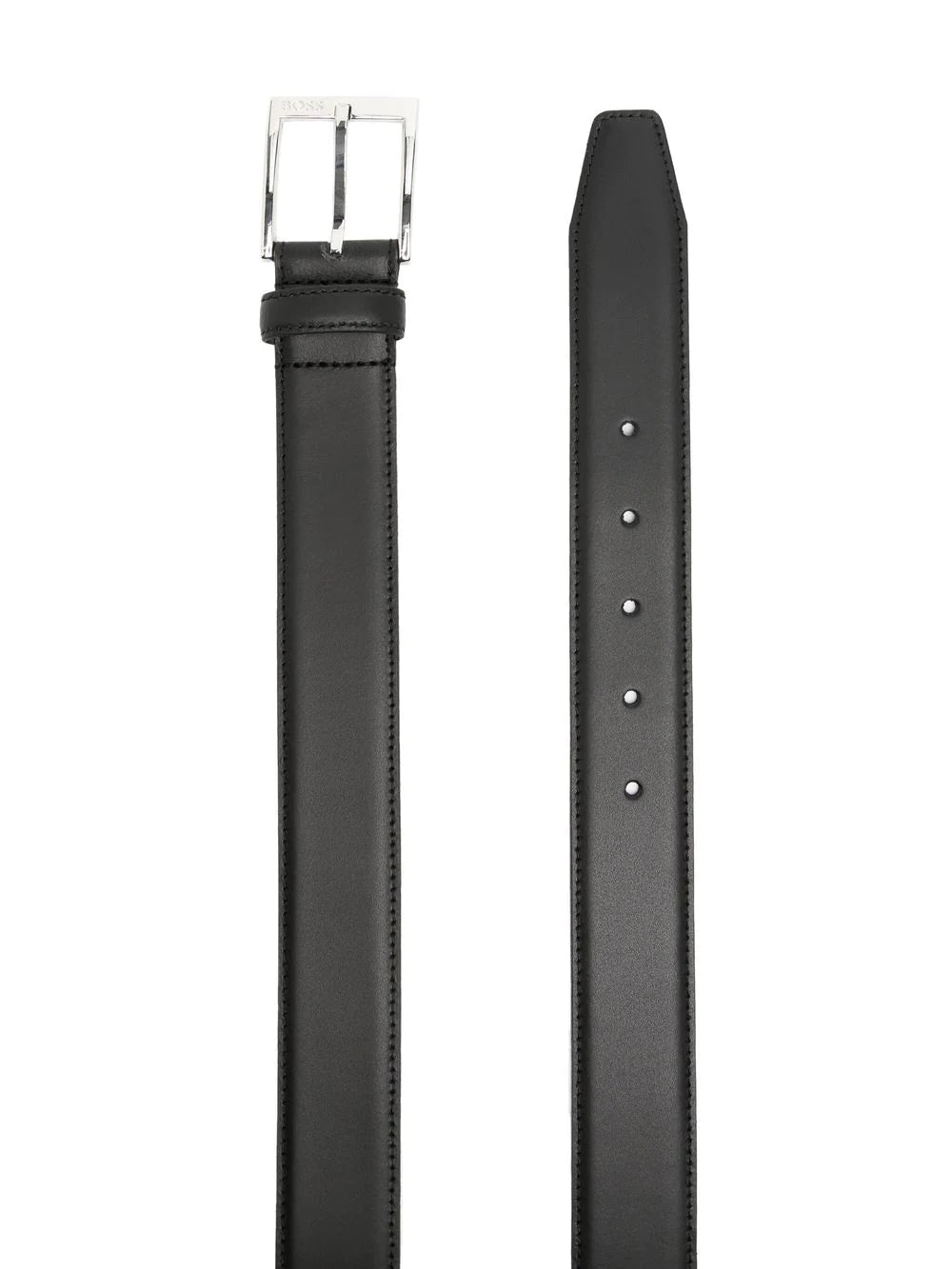 BOSS Leather Belt Black - MAISONDEFASHION.COM