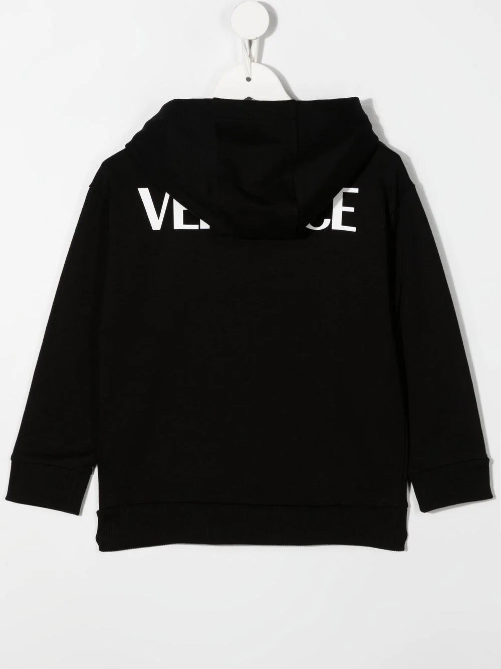 VERSACE KIDS Medusa-print Cotton Hoodie Black/White - MAISONDEFASHION.COM