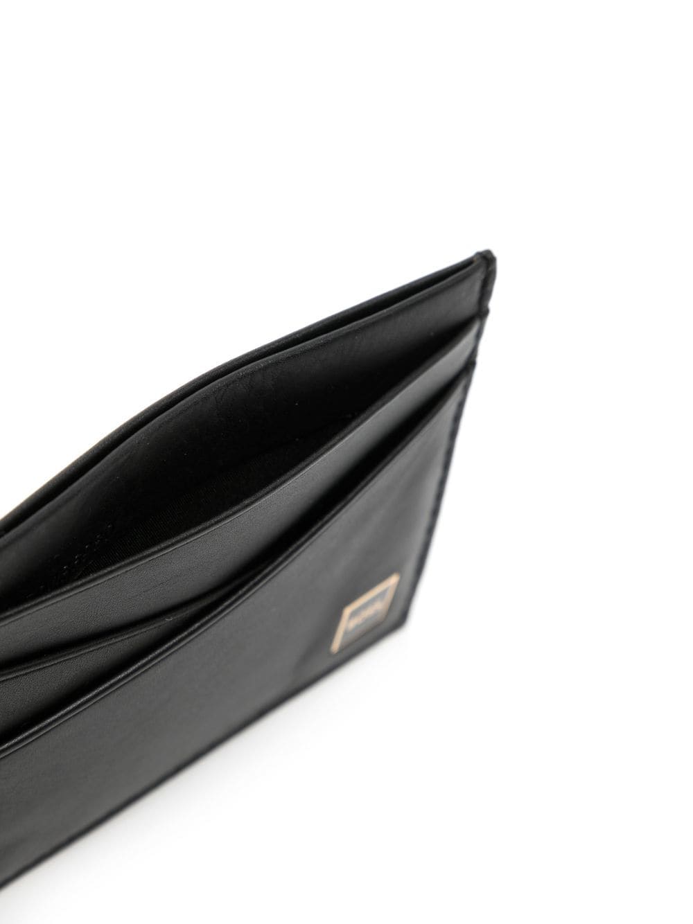 BOSS Leather Card Holder Black - MAISONDEFASHION.COM