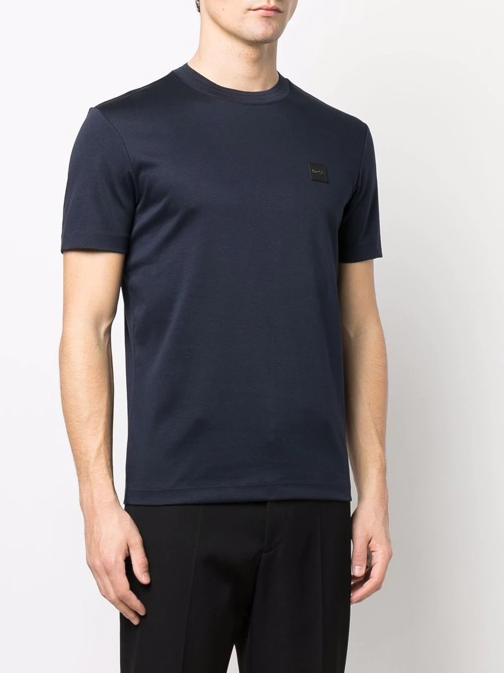 BOSS Logo-print T-shirt Dark Blue - MAISONDEFASHION.COM