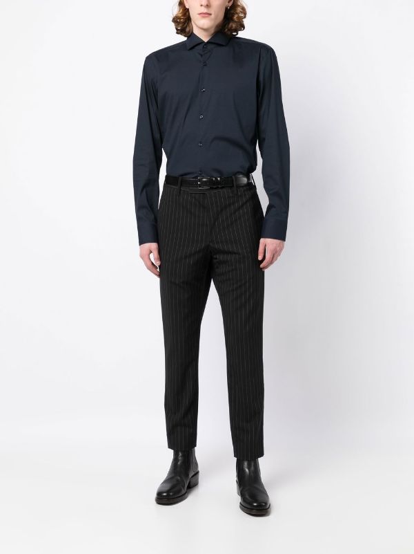 BOSS H-HANK-Spread-C1-222 Shirt Dark Blue - MAISONDEFASHION.COM