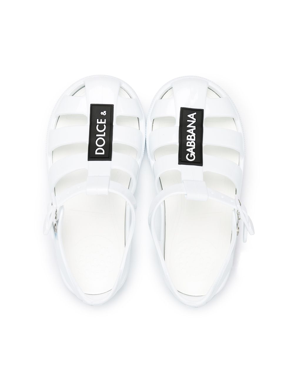 DOLCE & GABBANA BABY Closed-toe sandals White - MAISONDEFASHION.COM
