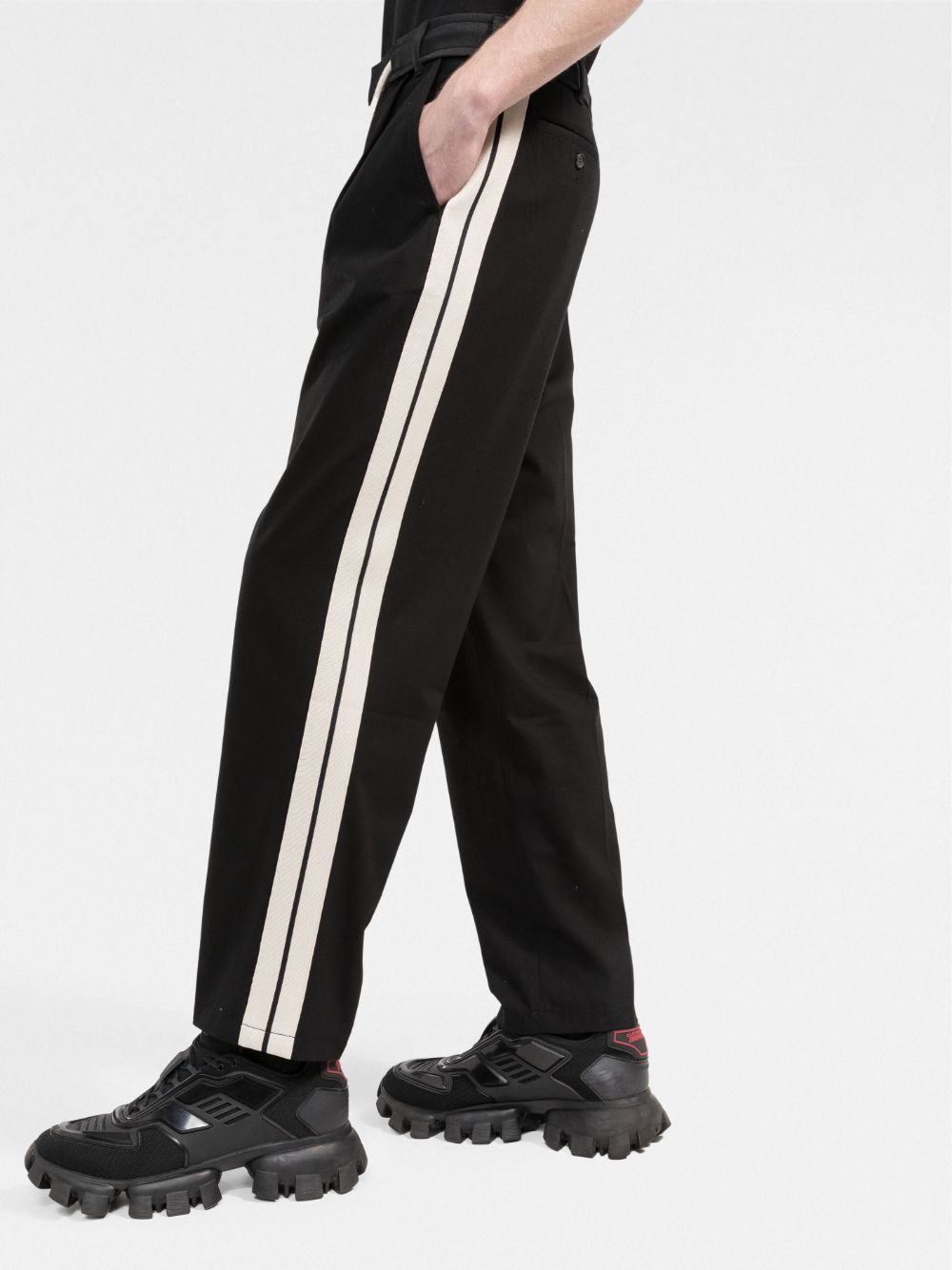 PALM ANGELS Track Belt Pants Black - MAISONDEFASHION.COM