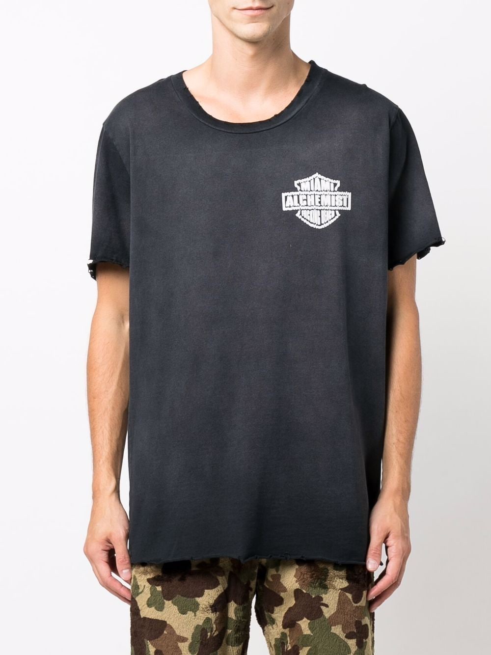 ALCHEMIST McRae Logo crew-neck T-shirt Black - MAISONDEFASHION.COM