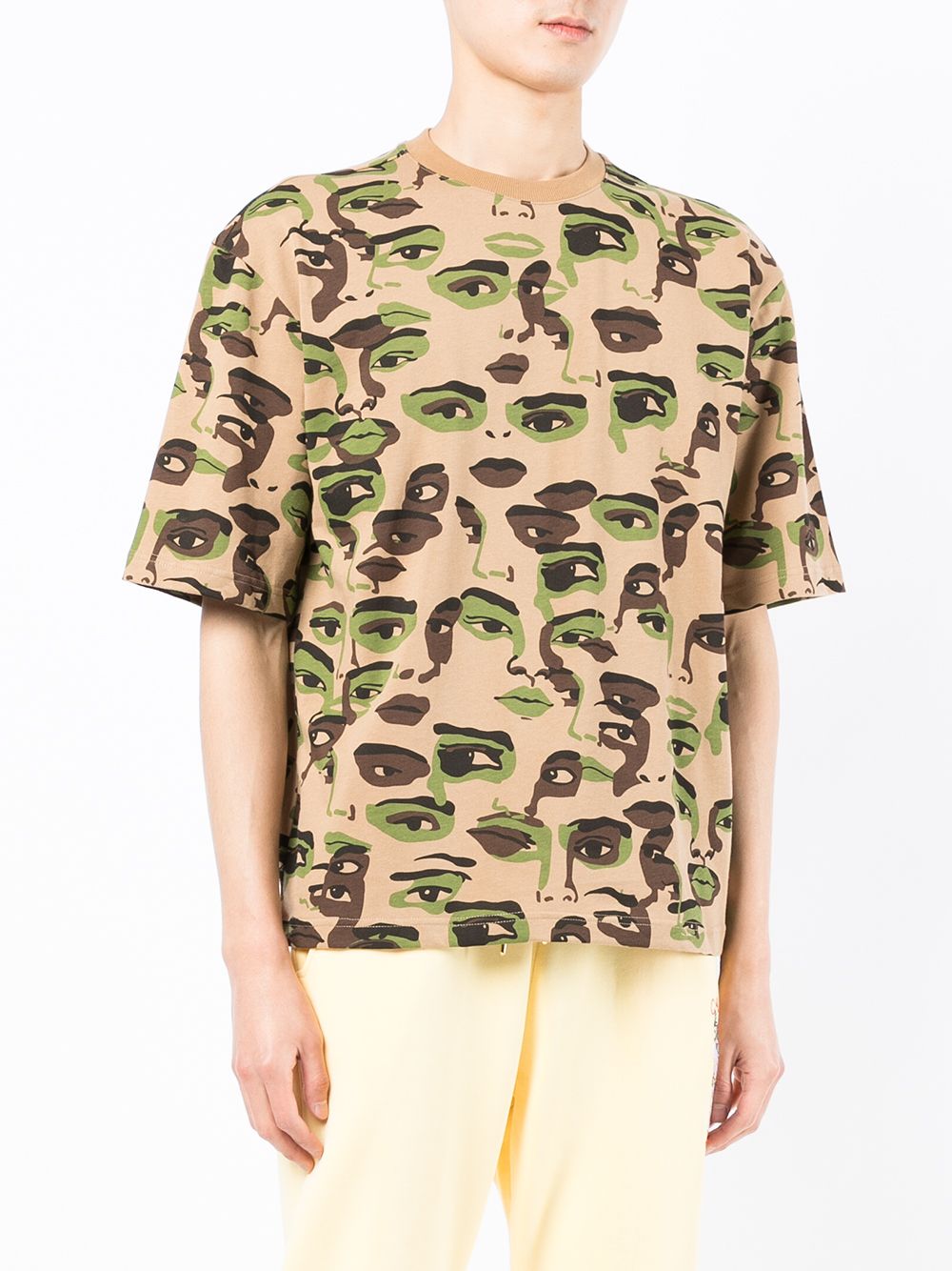 KIDSUPER Camo Green T-Shirt - MAISONDEFASHION.COM