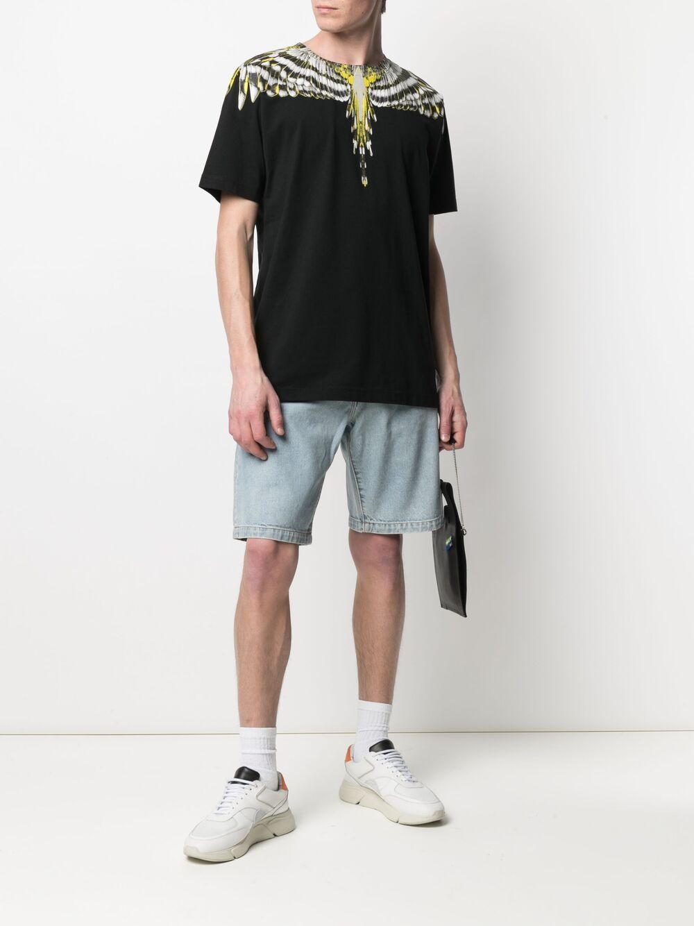 MARCELO BURLON Wings Print Cotton T-Shirt - MAISONDEFASHION.COM