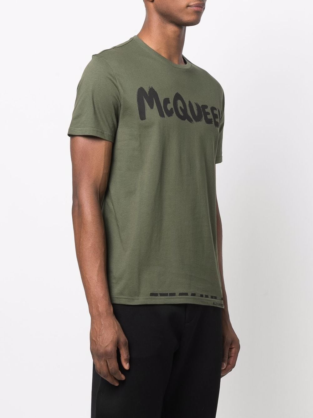 ALEXANDER MCQUEEN T-Shirt Khaki - MAISONDEFASHION.COM