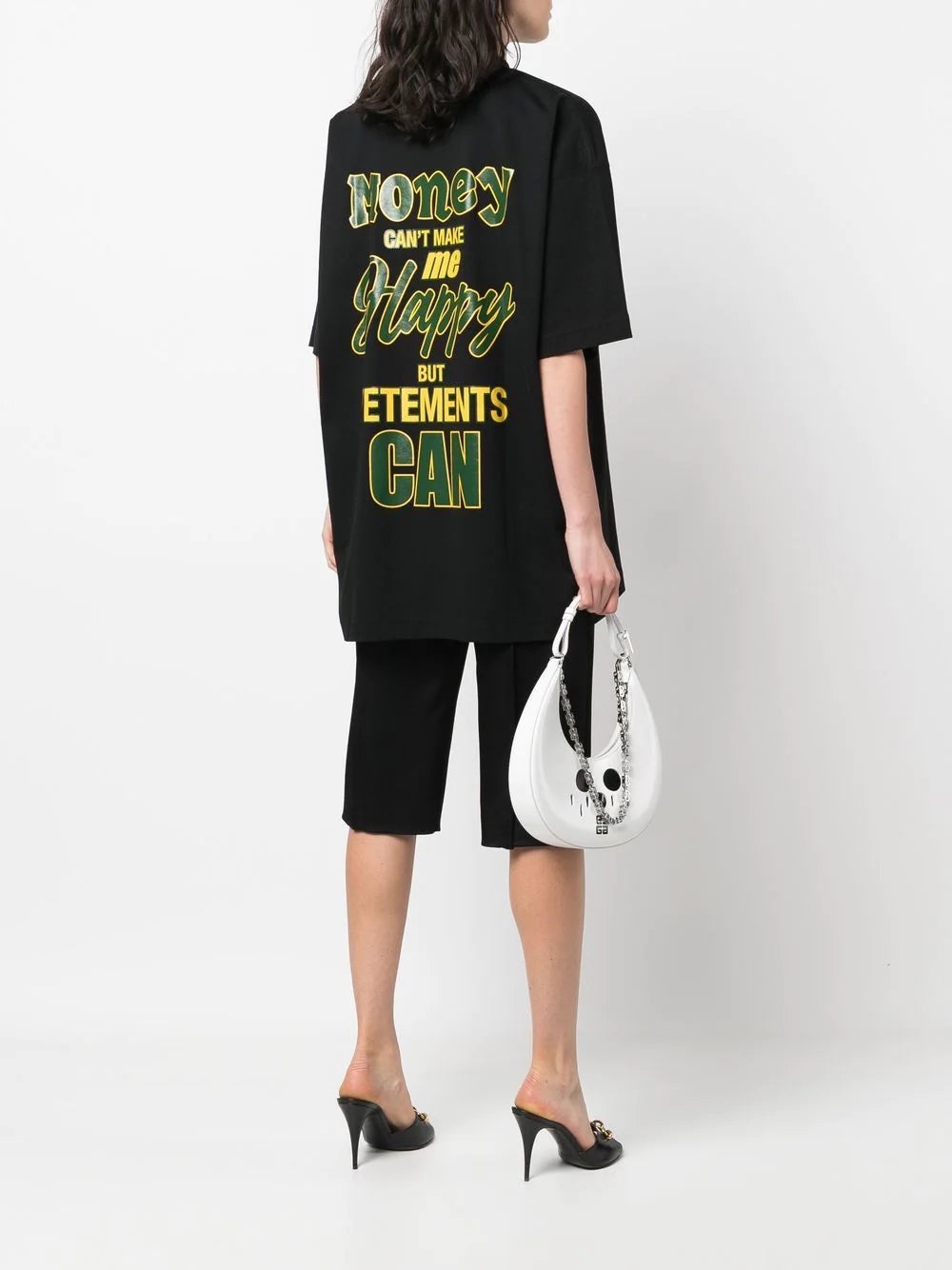 VETEMENTS Money T-Shirt Black - MAISONDEFASHION.COM