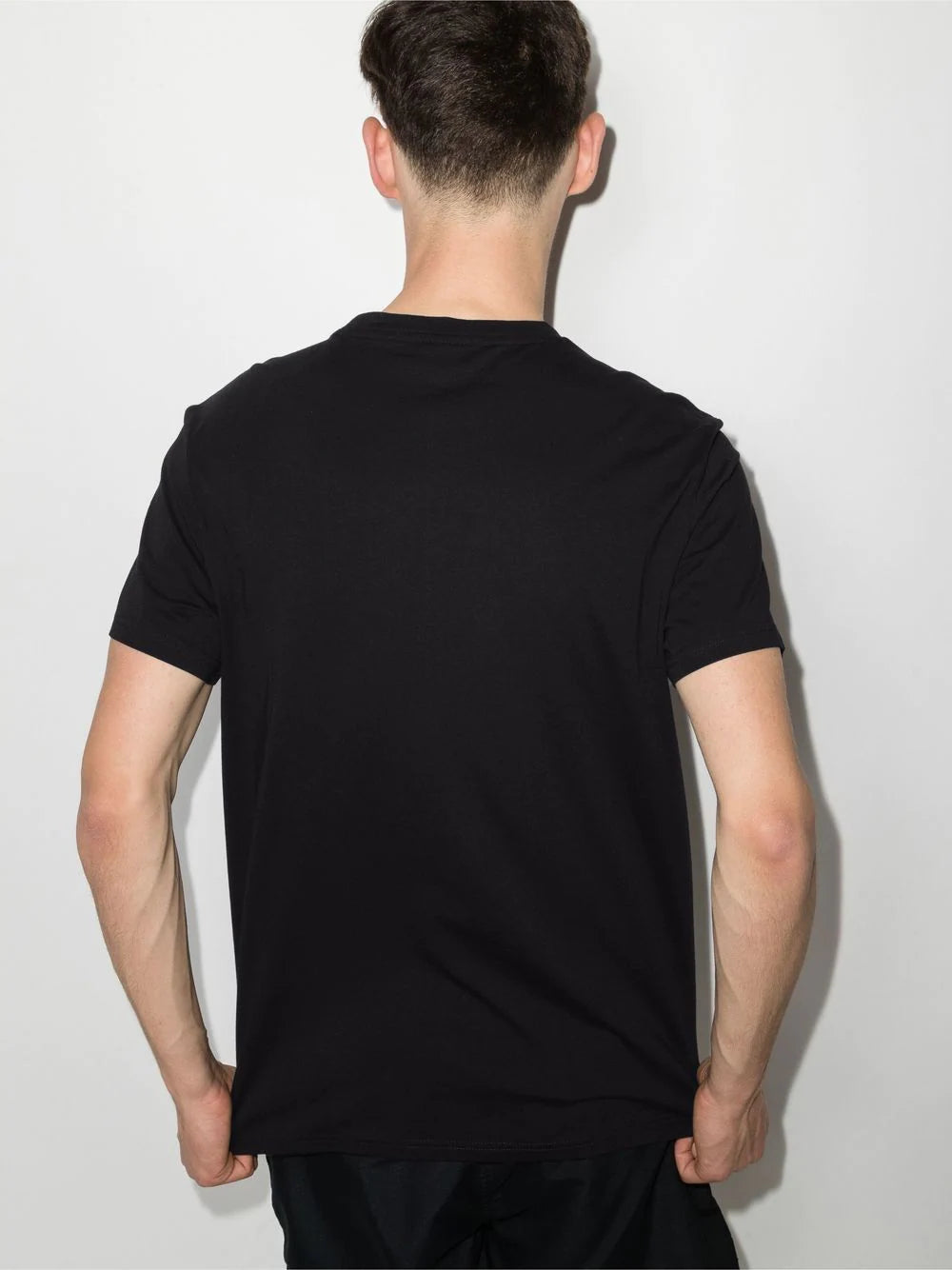 BOSS Logo-print cotton T-shirt Black - MAISONDEFASHION.COM