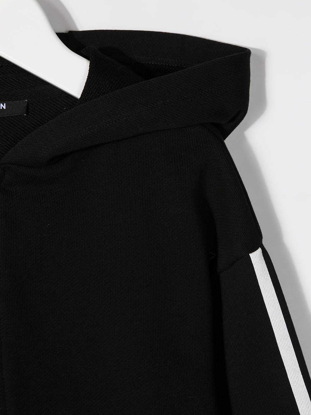 BALMAIN KIDS Side-logo zipped hoodie Black - MAISONDEFASHION.COM