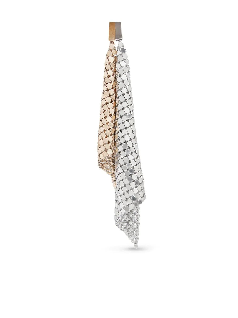 PACO RABANNE Pixel Earrings Silver/Gold - MAISONDEFASHION.COM