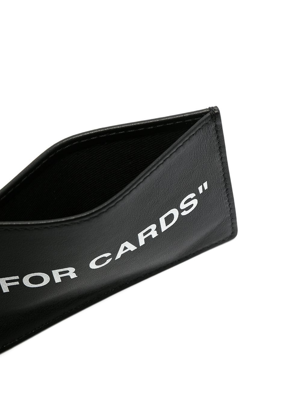 OFF-WHITE Quote Card Holder Black - Maison De Fashion 