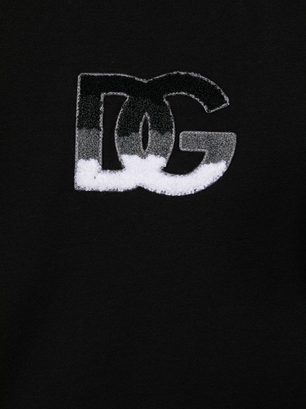 DOLCE & GABBANA KIDS DG Logo Patch T-Shirt Black - MAISONDEFASHION.COM