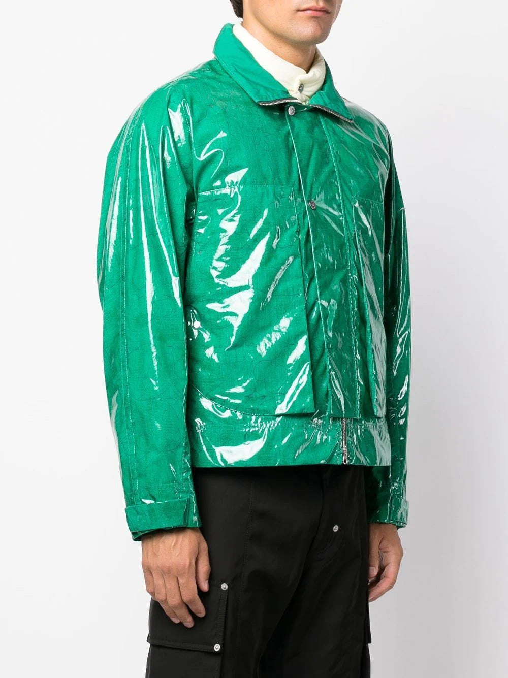 STONE ISLAND SHADOW PROJECT Logo Patch Jacket Green - MAISONDEFASHION.COM