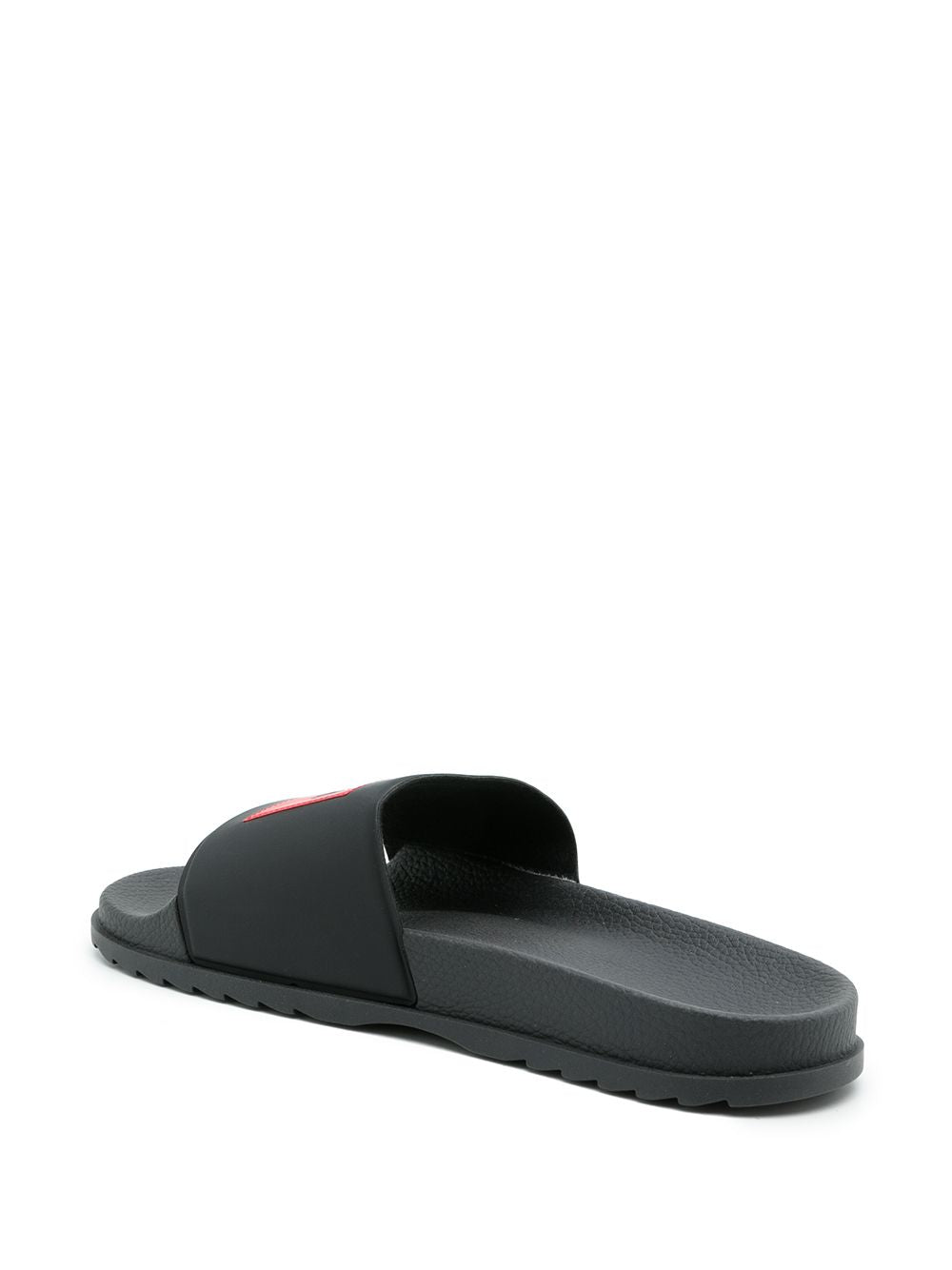 HUGO Logo slides Black - MAISONDEFASHION.COM