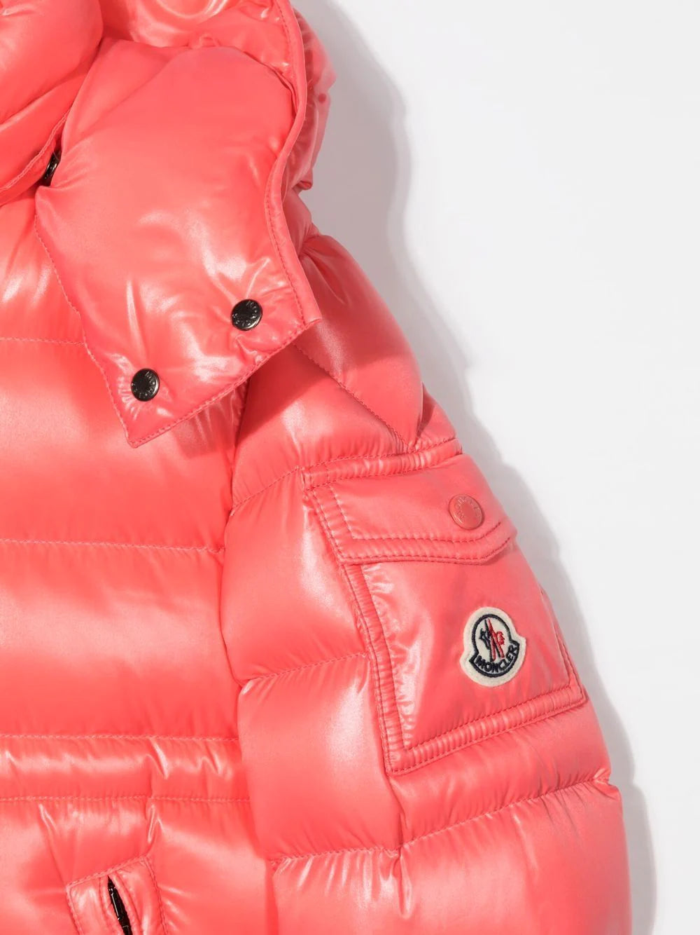 MONCLER KIDS Maire Down Jacket Pink - MAISONDEFASHION.COM