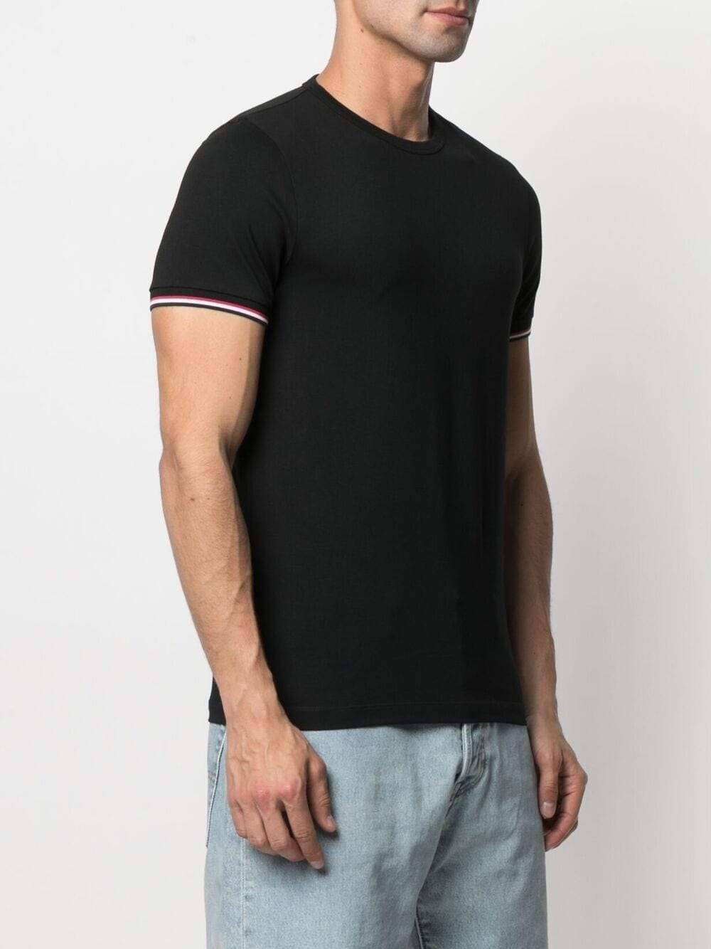 MONCLER Slim Fit Logo T-shirt Black