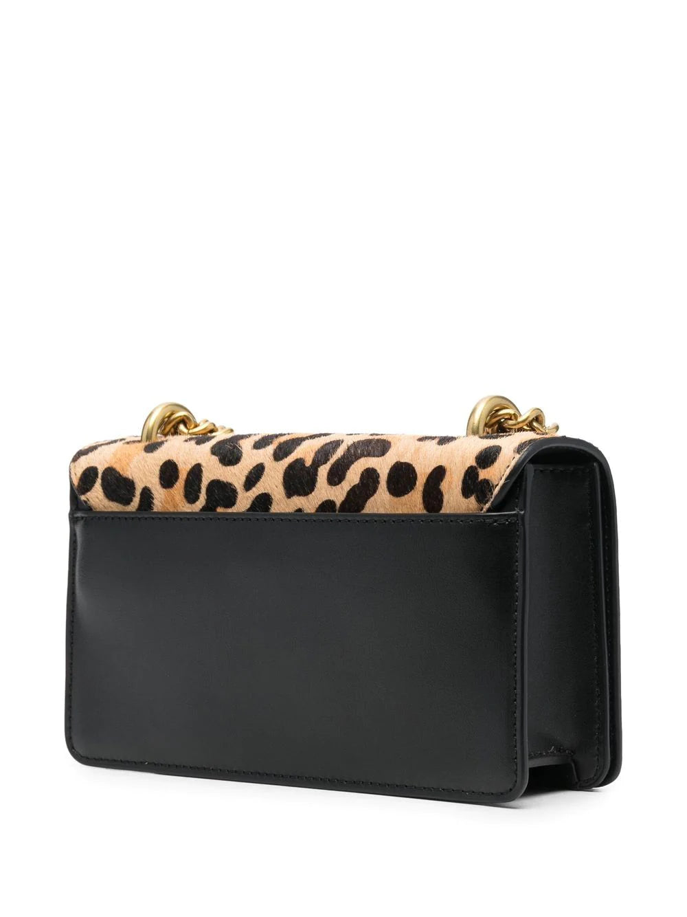 VERSACE WOMEN Leopard Print Logo Lock Crossbody Bag Multicolour - MAISONDEFASHION.COM