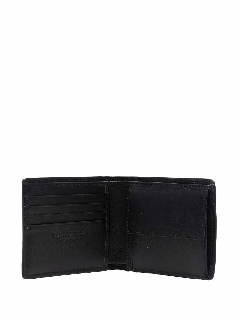 DSQUARED2 D2 Monogram Wallet Black - MAISONDEFASHION.COM