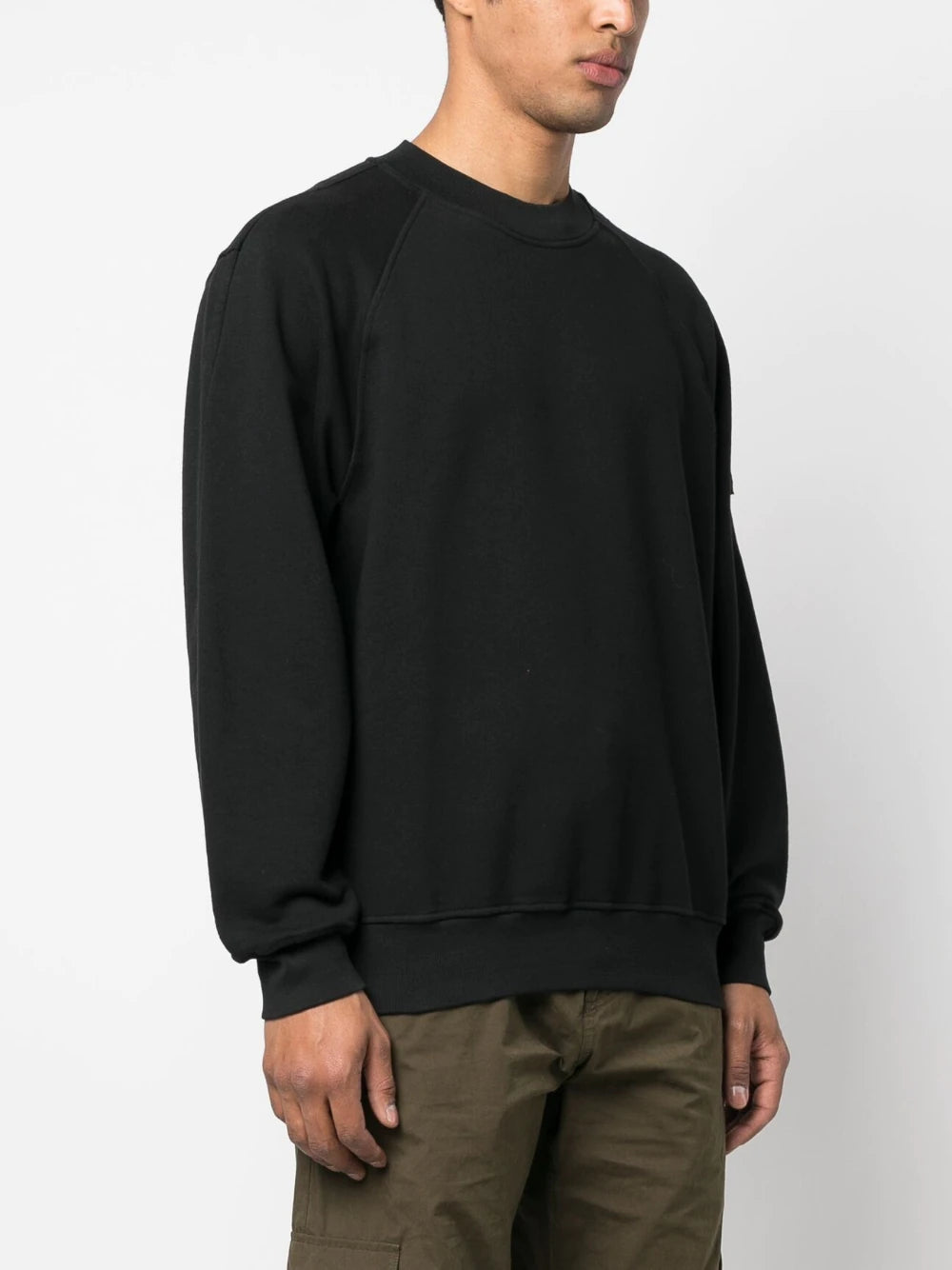 STONE ISLAND SHADOW PROJECT Logo Patch Sweatshirt Black STONE ISLAND SHADOW PROJECT Logo Patch Sweatshirt Black