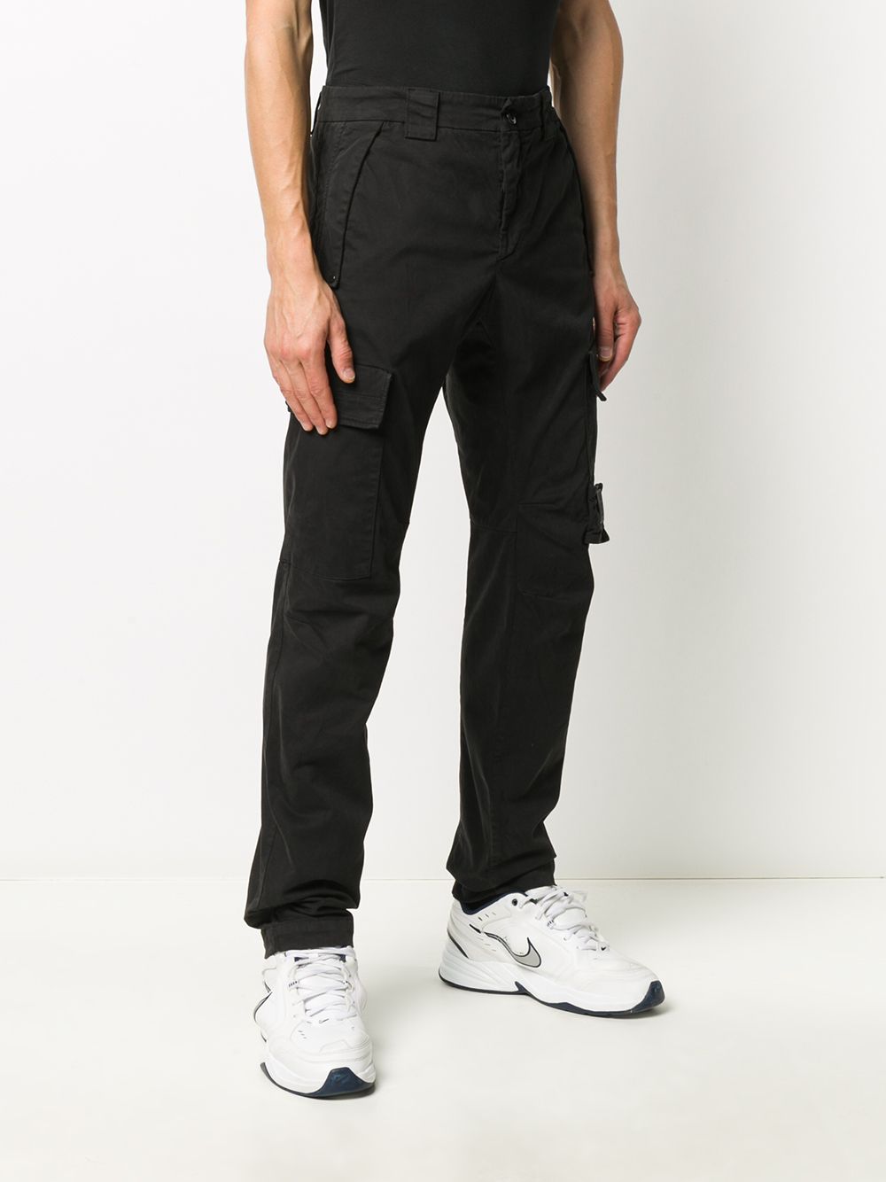 C.P COMPANY Lens Cargo Trousers Black - Maison De Fashion 