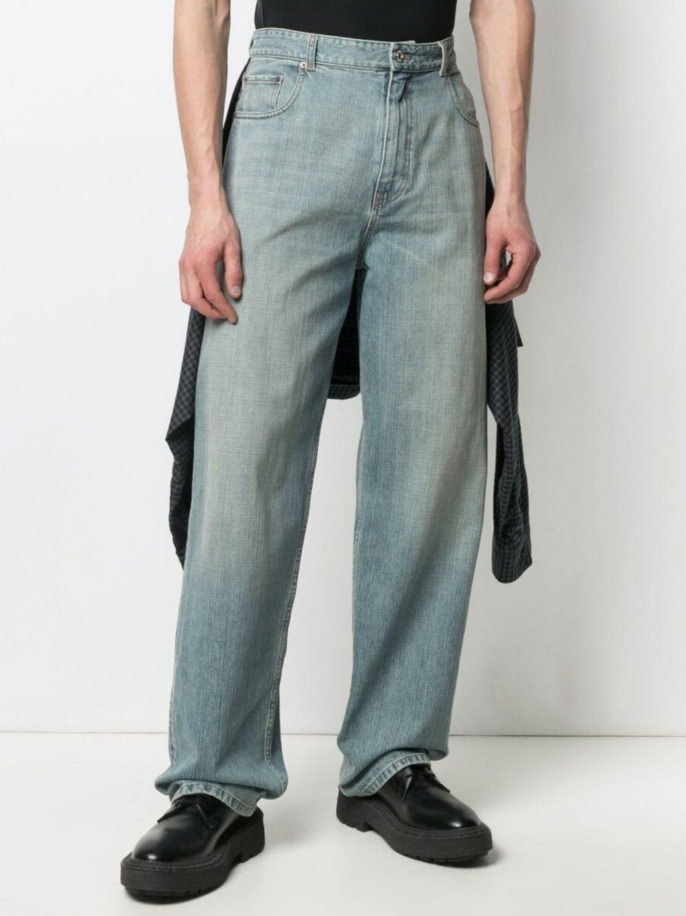 BALENCIAGA Hybrid Shirt Jeans - MAISONDEFASHION.COM