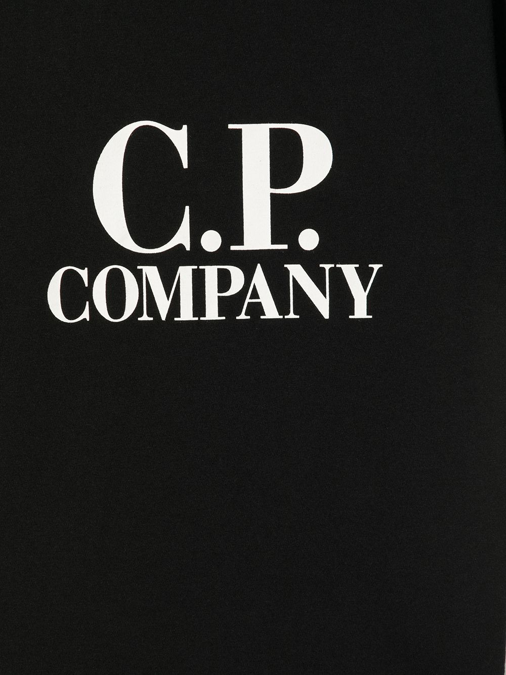 C.P COMPANY KIDS Logo-print T-shirt Black - MAISONDEFASHION.COM