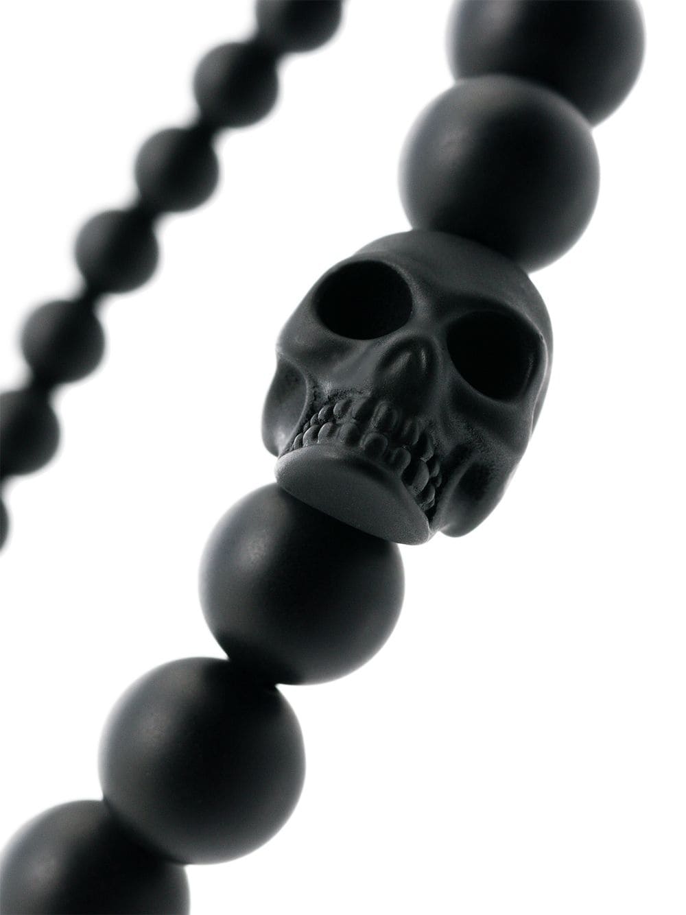 ALEXANDER MCQUEEN skull multibeaded bracelet black - Maison De Fashion 