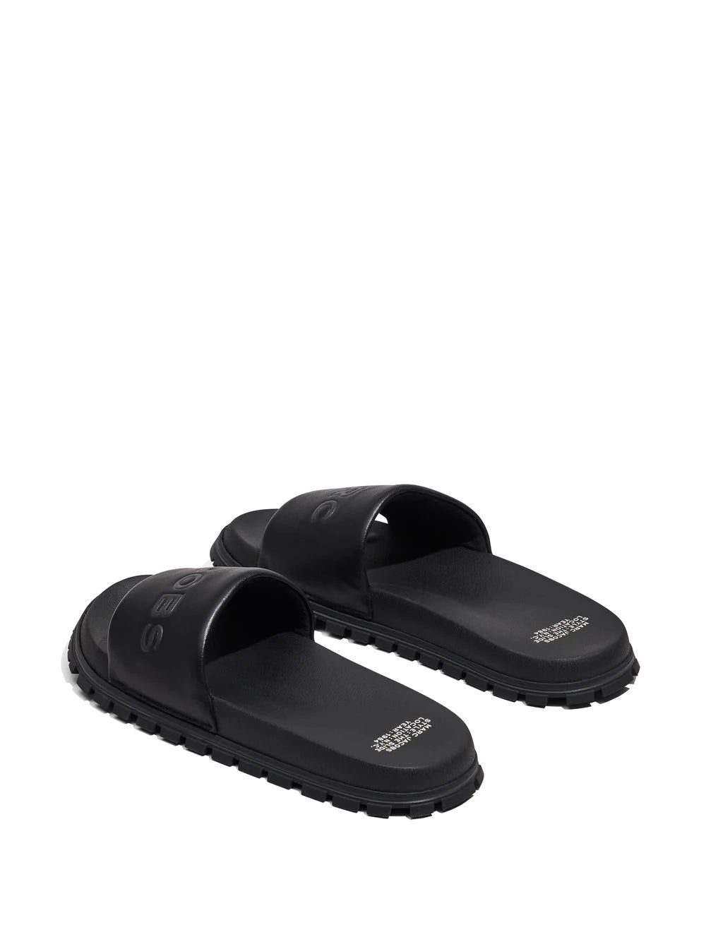 MARC JACOBS WOMEN The Slide Black - MAISONDEFASHION.COM