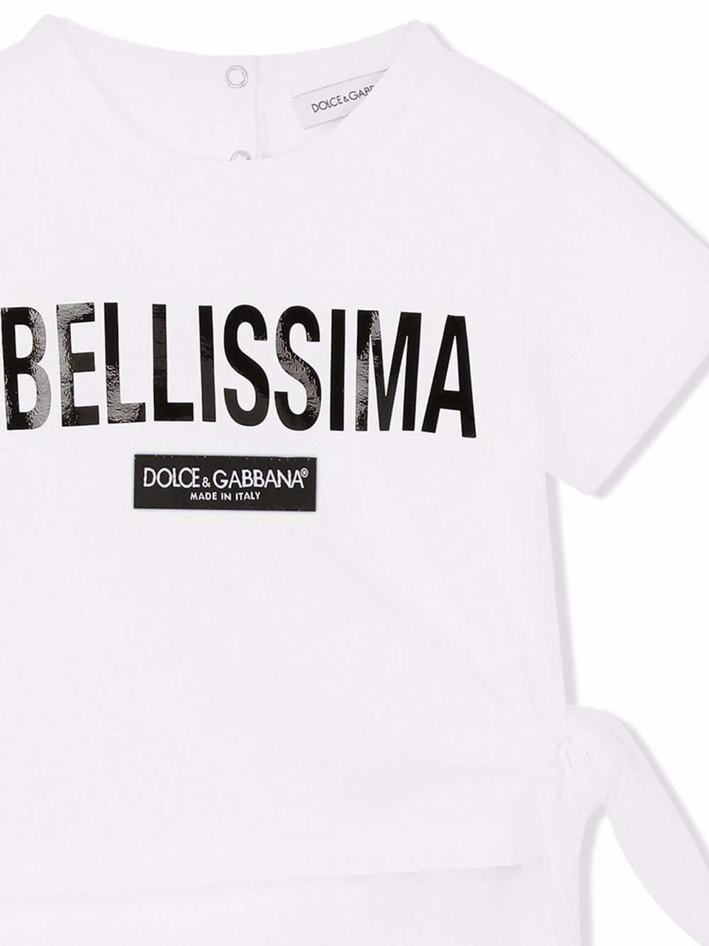 DOLCE & GABBANA BABY Bellissima Printed Babygrow White - MAISONDEFASHION.COM