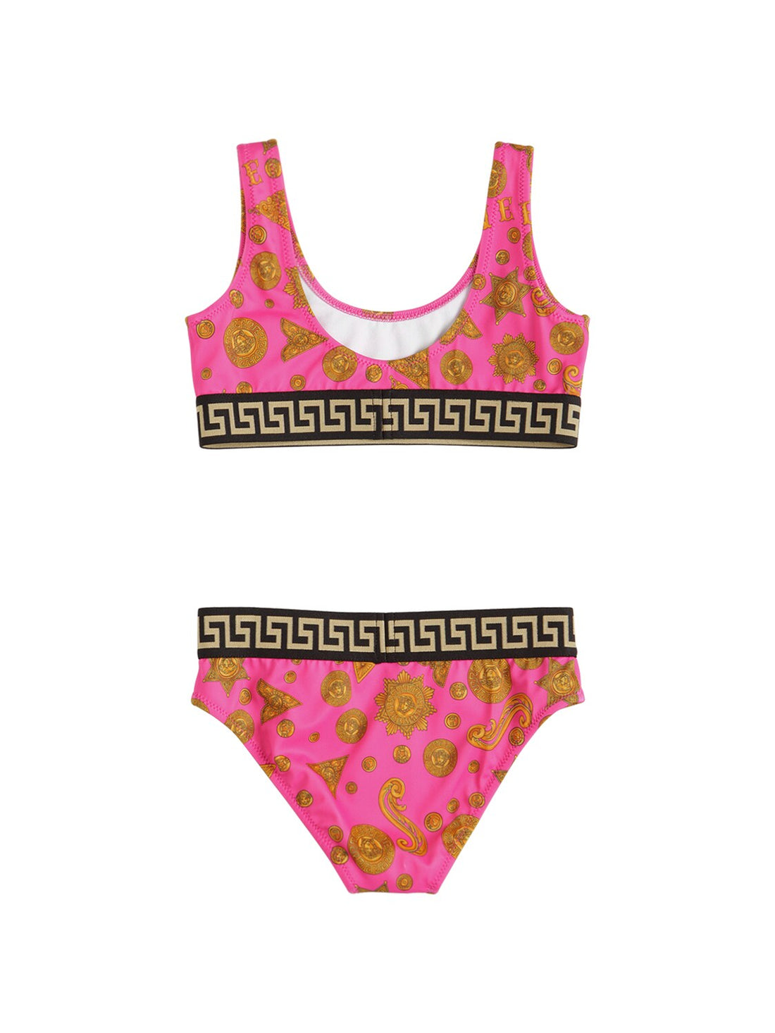 VERSACE KIDS Medusa Head-print bikini set Pink - MAISONDEFASHION.COM