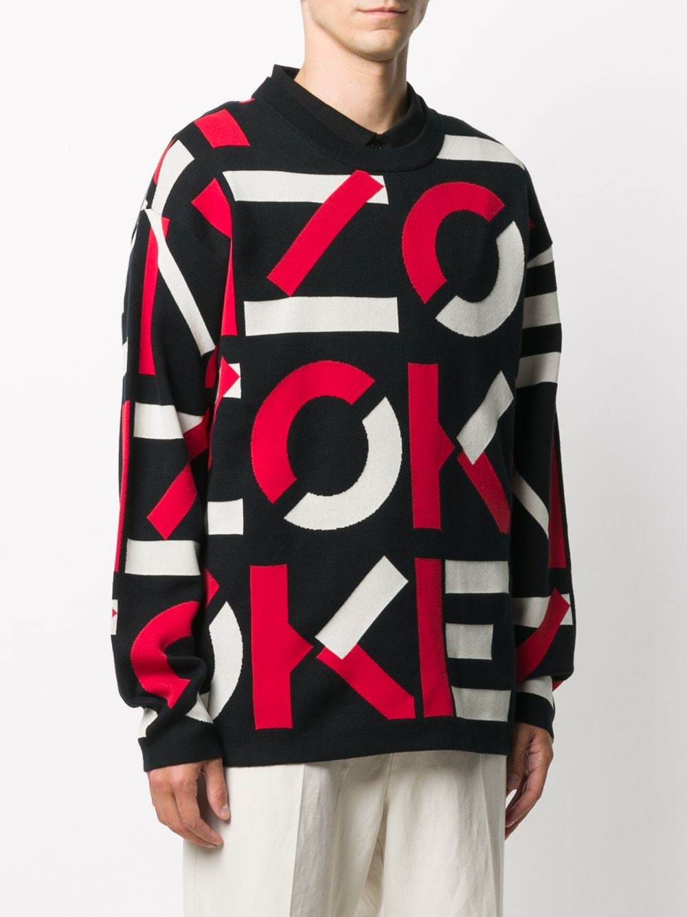 KENZO Logo Monogram Sweatshirt Red - Maison De Fashion 