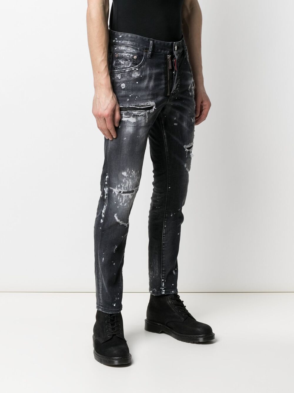 DSQUARED2 D2 Mi Skinny Twinky jeans Black - MAISONDEFASHION.COM