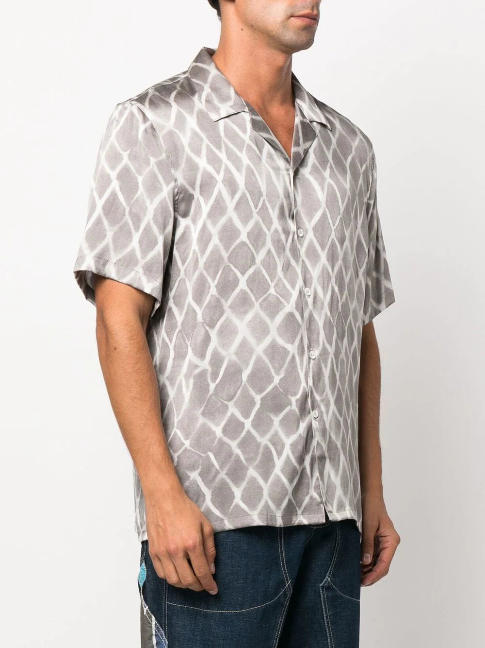 NAHMIAS S/S Swish Shirt Grey - MAISONDEFASHION.COM